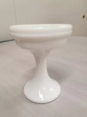 Westmoreland  White Milk Glass Pedestal - Soap / Trinket Dish Votive Holder? • $6.50