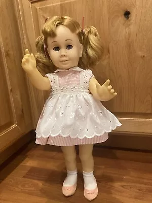 1960’s Mattel Chatty Cathy Rare Blonde Pigtails Tagged DressA+ Cond Free-Ship • $47