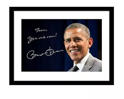 Barack Obama 5x7 Signed Photo Print Customized To YOUR NAME President Demcrat • $7.99