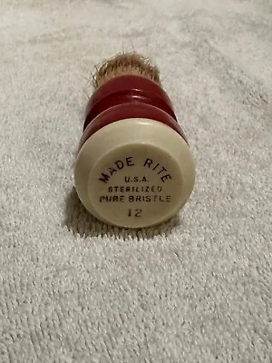 Antique Red Handle (Made Rite) Shaving Brush - As Shown • $10