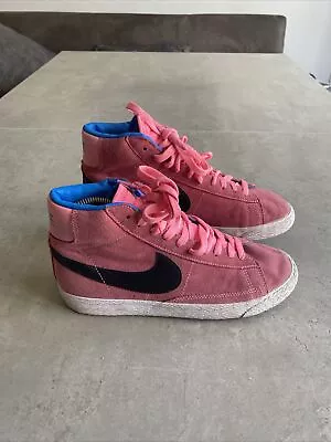 £24.99 • Buy Pink Nike Blazer Hi Suede Trainers UK 5 EUR 38