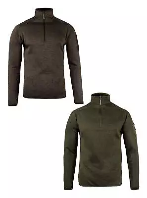 JACK PYKE Melange Quarter Zip Long Sleeve Fleece • £37.99