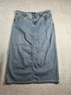 Women’s Baccini Denim Skirt With Slit In Back. Size 14. #2278 • $12.99