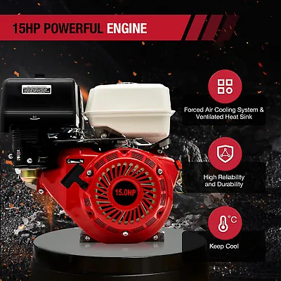 420CC 4 Stroke OHV Horizontal Gas Engine Go Kart Motor Recoil+Silencer 15HP US • $297