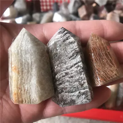 5-7pcs NATURAL Multi-layer Phantom Ghost Quartz Crystal Point Wand Tower Healing • $28.88