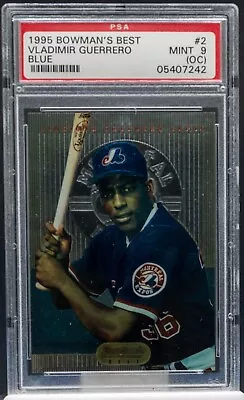 05407242 VLADIMIR GUERRERO 1995 Bowman's Best #2 Blue RC Rookie PSA 9 • $0.99