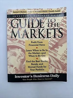 Investor's Business Daily Guide To The Markets 1996 Trade Paperback • $9.95