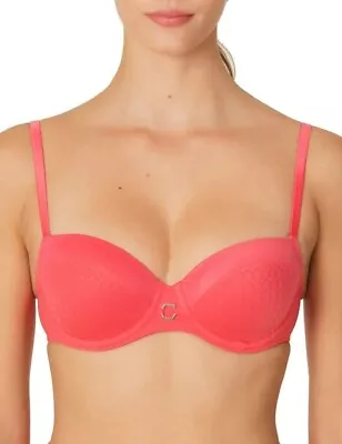 Marie Jo Poul Padded Balcony Bra - 0121839 - Coral - UK 32A/EU 70A/FR 85A - BNWT • £29.99