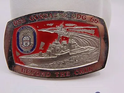 Uss Gonzalez Belt Buckle Ddg-66 Us Navy Ship Destroyer Betond The Call Us Navy • $49.99