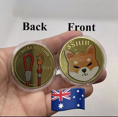 Shiba Inu SHIB Coin Gold Coin Collectable Like Bitcoin Dogecoin Gift 🇦🇺 • $3.99