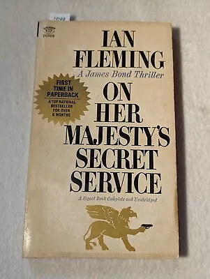 On Her Majesty's Secret Service Ian Fleming (Signet PB 1964) 1st Printing • $18.95