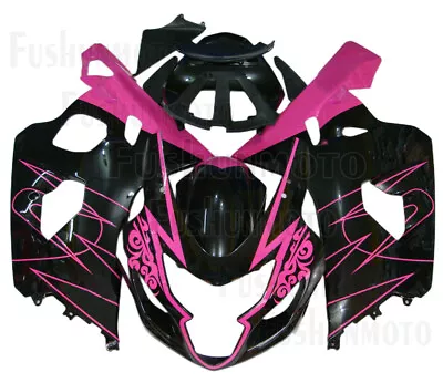 Pink Black Fairing Kit Fit For 2004 2005 GSX-R 600 750 K4 Plastic Injection A06 • $389