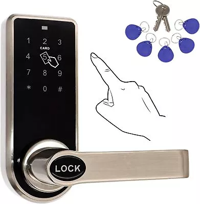 Electronic Door Lock 3-in-1 Password RFID Card Touchscreen Keypad Smart Lock • $112.88