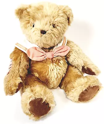 Priscilla Hillman Brown Bear Plush 11  Jointed Sailor Collar Hamilton Gifts Toy • $12.95