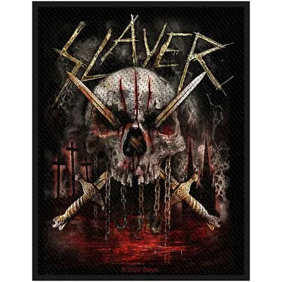 £3.99 • Buy Officially Licensed Slayer Skull Sew On Patch- Music Rock Band Patches M154