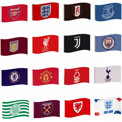 Football Team FC Flags Official Licensed Club 5ft X 3ft Supporters Flag Soccer • £13.99