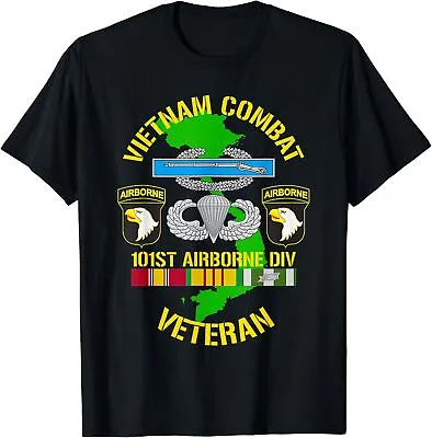 NEW LIMITED 101st Airborne Division - Vietnam Combat Veteran T-Shirt Size S-5XL • $19.99