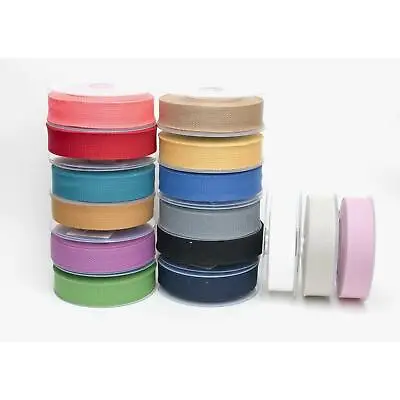 1 Meter Basket Weave Cotton Webbing Belt Tape Strap Bag Making 30mm Wide  • £2.99