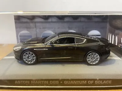 ASTON MARTIN DBS #58 James Bond Car Collection QUANTUM OF SOLACE DieCast Model • £18.95