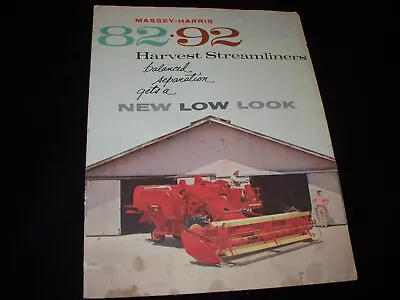 Massey-Harris 82 & 92 Combine Advertising Brochure • $14.95