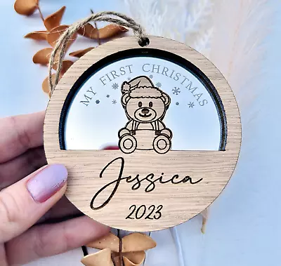 Personalised My Baby's First 1st Christmas Tree Decoration New Born Bauble Gift • £5.95