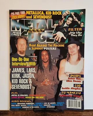 Metal Edge May 2000 Metallica Sevendust Kid Rock Filter Dio Union • $12.99
