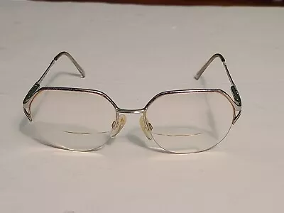 Vintage Safilo Eyeglasses Silver Metal Frames • $14.99