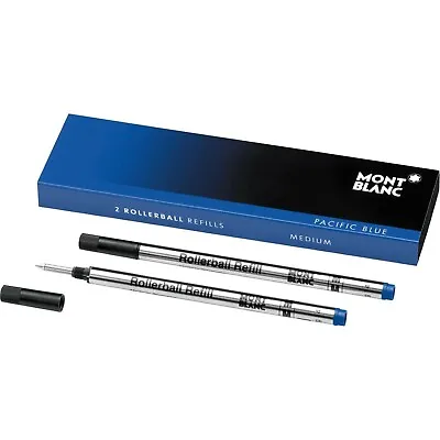 Montblanc Rollerball Refills (M) Pacific Blue 105159 / Quick-Drying Pen Refil... • $39.99