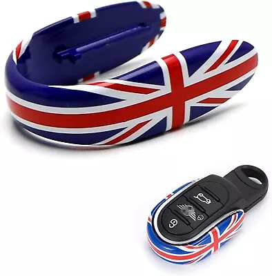 Red/Blue Union Jack UK Flag Style Key Fob Shell For MINI Cooper 3rd Gen F55 F56 • $21.59