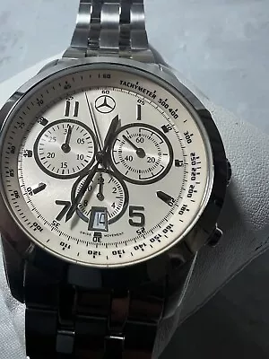 Mercedes-Benz Men’s Watch Chronograph Date43mmcaseSwiss Stainless SteelWR100 • $110