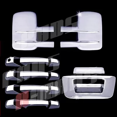 For 07-13 Silverado Sierra 2500 Hd/3500 Chrome Tow Mirror+handle+tailgate Cover • $59.85