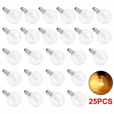 £10.49 • Buy 25Pcs For Garden Outdoor Lights Festoon String G40 Replacement Globe Bulbs