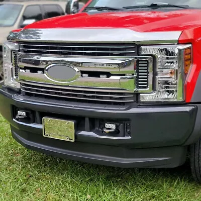 For Ford F250 F350 F450 F550 XL 2017-2019 Chrome Grille Overlay Grill Covers • $104.50