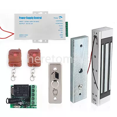 12V Electric Magnetic Door Lock Set Electromagnetic & Access Control 180KG Kit • £132