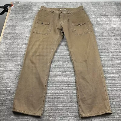 MAVI Pants Mens 34x34 Beige Tan Low Rise Chino Slacks Bottoms Pockets Y2K • $21.80