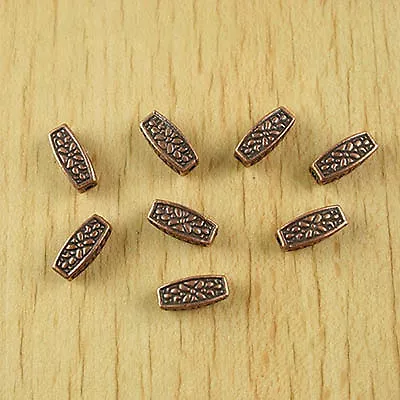 20pcs 12*5mm Copper Tone Inerratic Tube Spacer Beads H1946 • $2.05