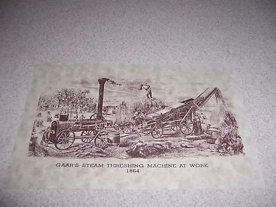 1864 GAAR'S STEAM THRESHING MACHINE At WORK REPRO POSTCARD - A.GAAR & SCOTT CO. • $4.99