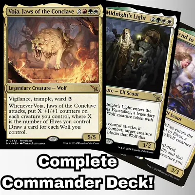 MTG Commander EDH Deck Voja Jaws Of The Conclave 100 Magic Cards Custom Deck  • $93.99