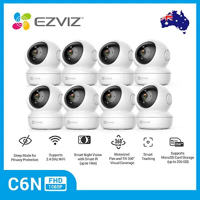 $439.99 • Buy EZVIZ 8PCS 1080P IP Camera Wireless Indoor WIFI 360° Monitor PT Security Camera