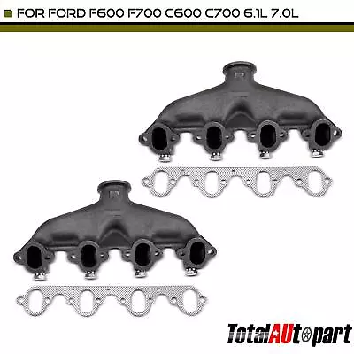 2x Exhaust Manifold W/ Gasket Kit For Ford C600 C700 F600 F700 Left & Right Side • $151.99