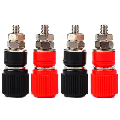 £12.94 • Buy VOSO 4mm Banana Plug Socket Binding Post Terminal Speaker Connectors Red+Black