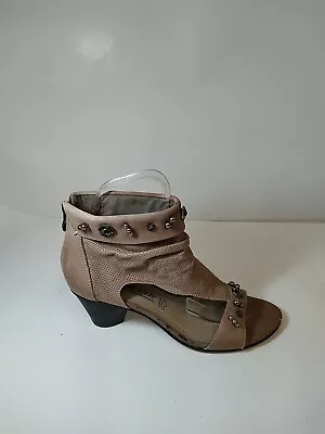 Marco Tozzi Womens Shoes Size EU 38 Dark Beige Leather Gladiator Style  • £6.99