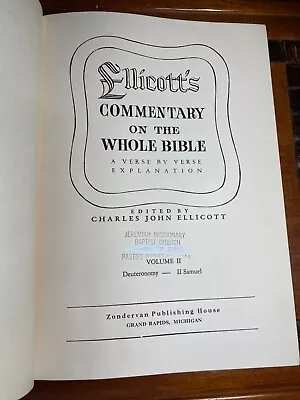 Ellicott's Commentary On The Bible (Vol. II) By Charles John Ellicott • $25