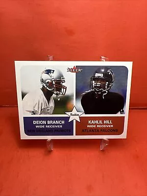 2002 Fleer Tradition Kahlil Hill Deion Branch #281 Rookie RC Mint • $1.60