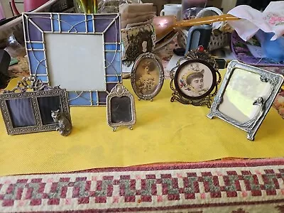 Huge Lot Of 6 Vintage Photo Frames Stainglass Plus • $16