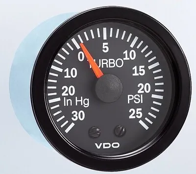 VDO Vision Turbo Boost Gauge 150-121 25psi/30 Hg - VERY LIMITED SUPPLY! • $69.88