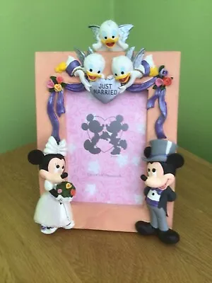 £34.99 • Buy Vintage Disney Mickey And Minnie Wedding Frame - New In Box