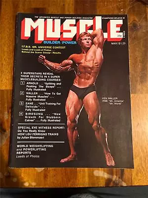 £24.17 • Buy MUSCLE BUILDER Bodybuilding Magazine KEN WALLER/Arnold Schwarzenegger 5-75