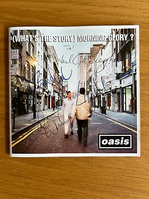 Oasis Hand Signed Autographed CD Album Booklet Whats The Story - Noel Gallagher • £450