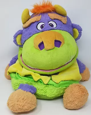 Tummy Stuffers HIPPO Monster Plush Gn Yellow Stuffed Animal Jay At Play 2016 #D9 • $22.73